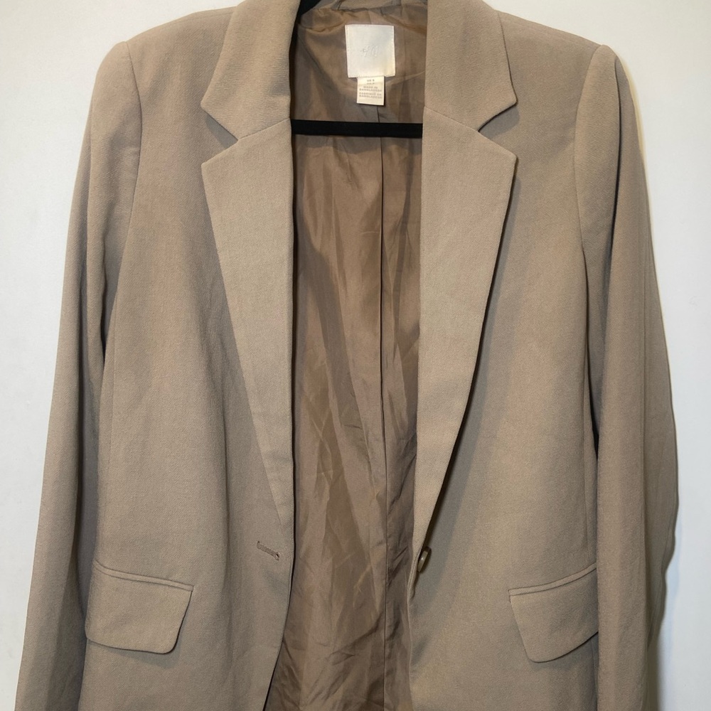 H&M Beige Oversized Women's Blazer